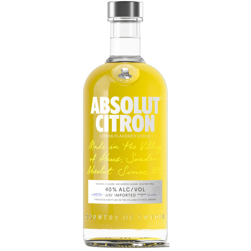 Absolut Citron Flavored Vodka 750mL – Crown Wine and Spirits