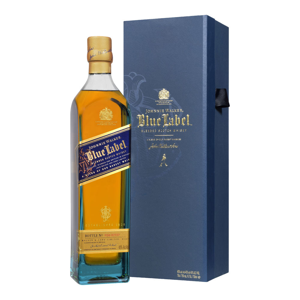 Johnnie Walker Blue Label Blended Scotch Whiskey Box & Empty Bottle Look  New!!!