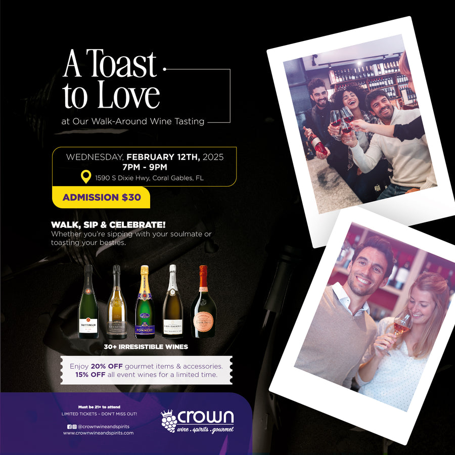 A Toast To Love - Wine Tasting Event - Crown Wine and Spirits