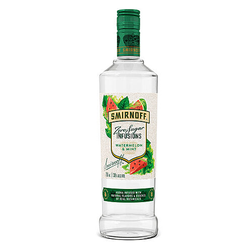 Smirnoff Zero Sugar Infusions Watermelon Mint Vodka 750ML
