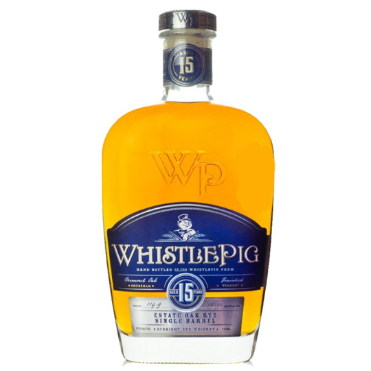 WhistlePig Straight Rye Whiskey 15 Yr The Gables Hog 750mL