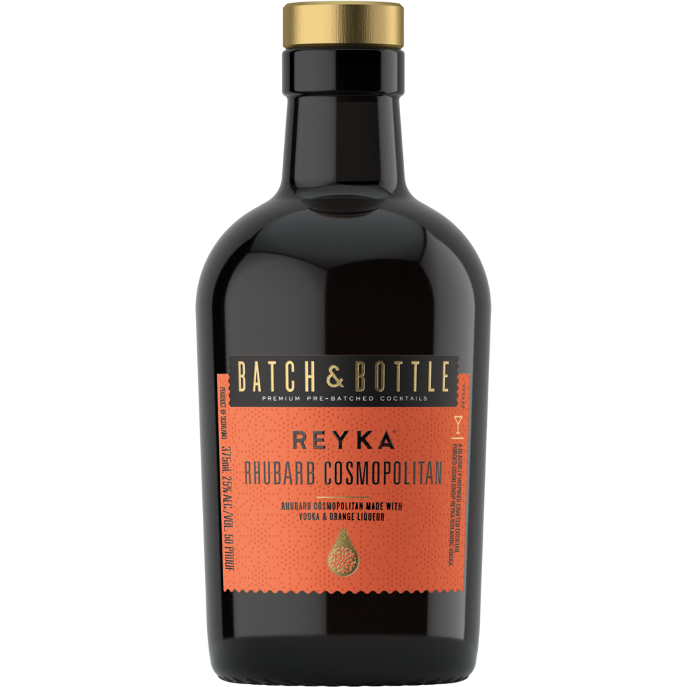 Batch & Bottle Reyka Rhubard Cosmopolitan Cocktail 375mL - Crown Wine and Spirits