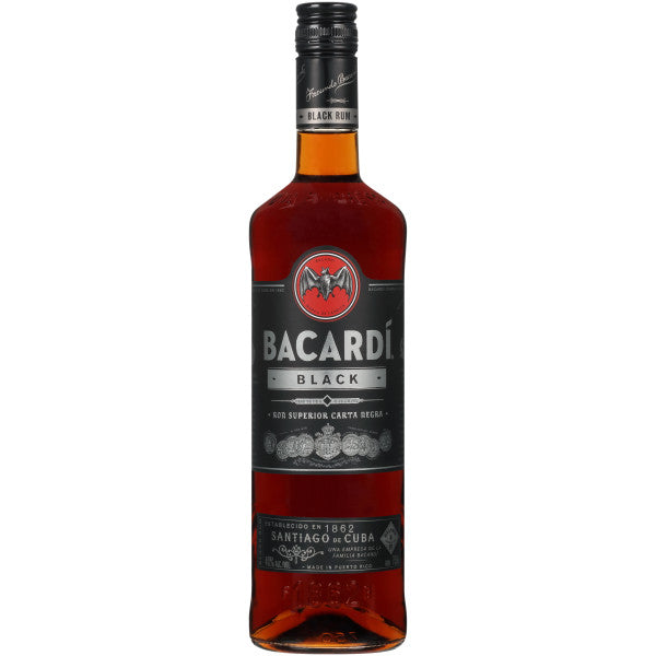 Bacardi Black Rum 750mL - Crown Wine and Spirits