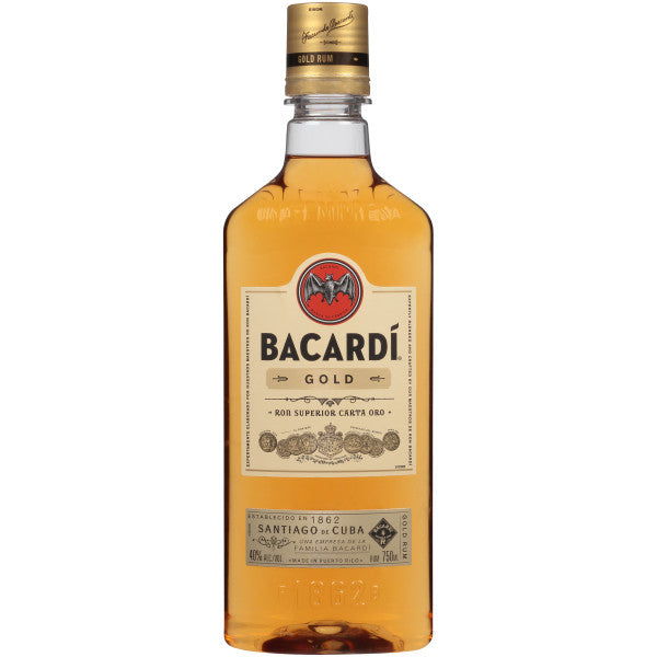 Bacardi Gold Rum Plastic 750mL - Crown Wine and Spirits
