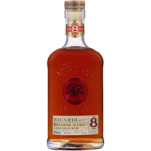 Bacardi Reserva Ocho 8 Year Rum 750mL - Crown Wine and Spirits