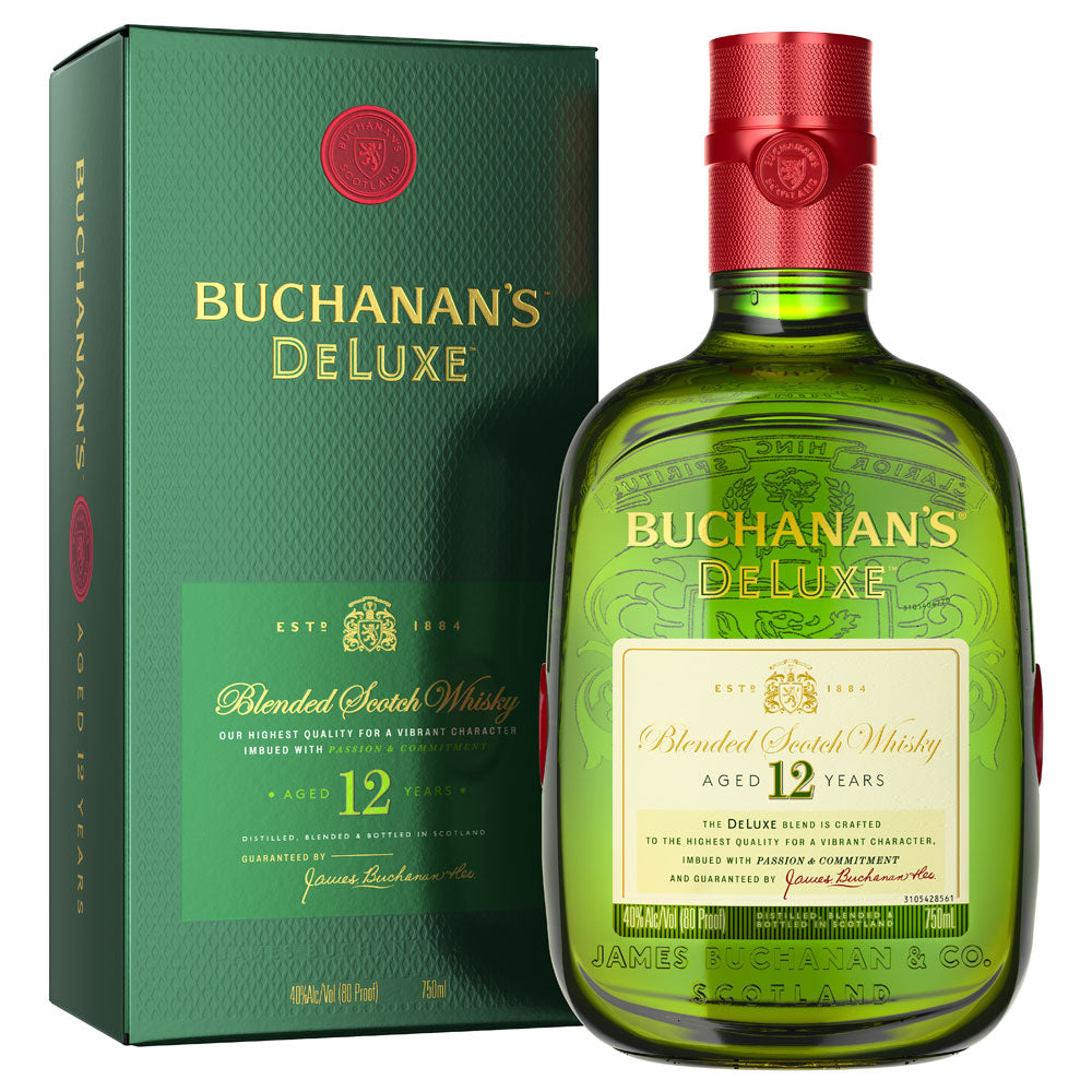 Buchanan's DeLuxe Aged 12 Years Blended Scotch Whisky 750mL - Crown Wine and Spirits