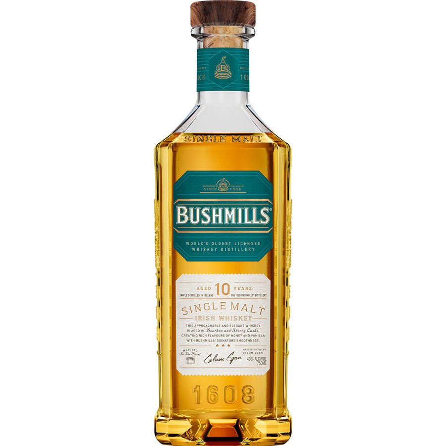 Bushmills Single Malt 10 Year Old Irish Whiskey 750mL - Crown Wine and Spirits