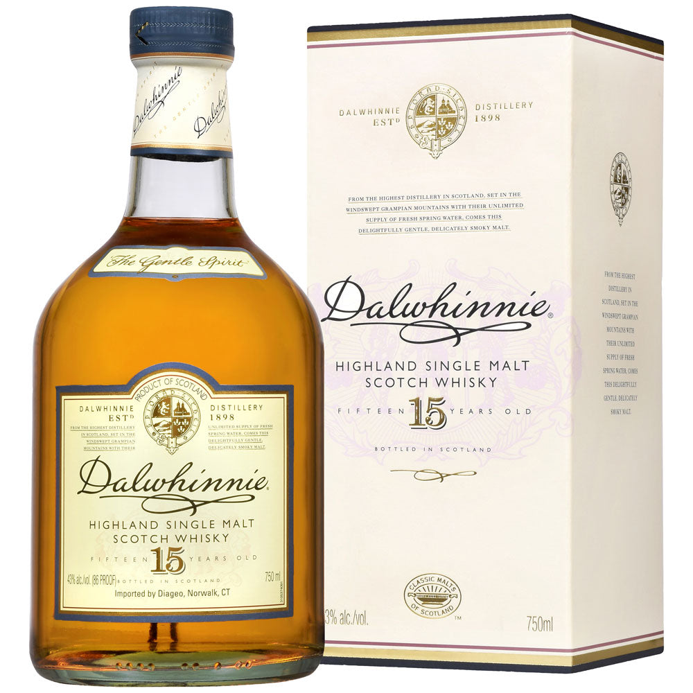 Dalwhinnie 15 Year Old Single Malt Scotch Whisky 750mL - Crown Wine and Spirits