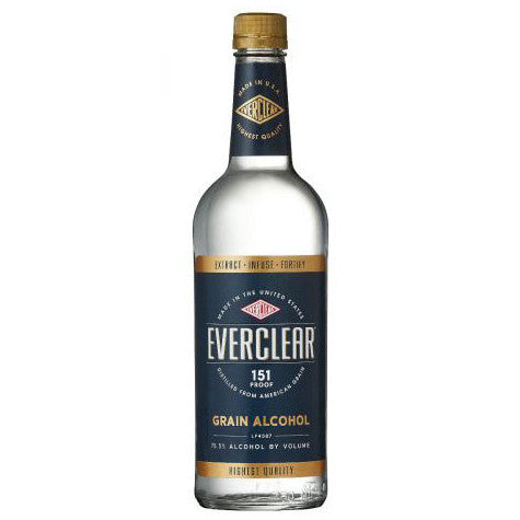 Everclear 151 Proof Grain Alcohol 750mL - Crown Wine and Spirits