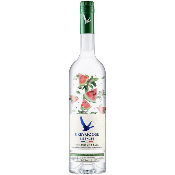 Grey Goose Essences Watermelon & Basil Vodka With Natural Flavors 750mL - Crown Wine and Spirits