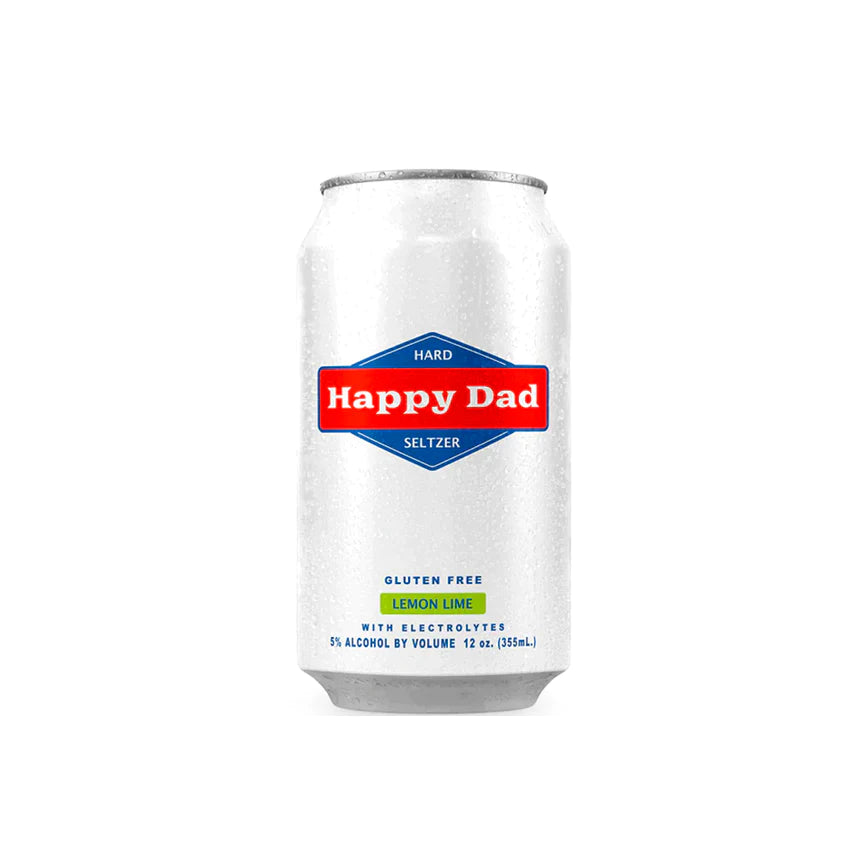 Happy Dad Hard Seltzer Lemon Lime 12 Pack - Crown Wine and Spirits