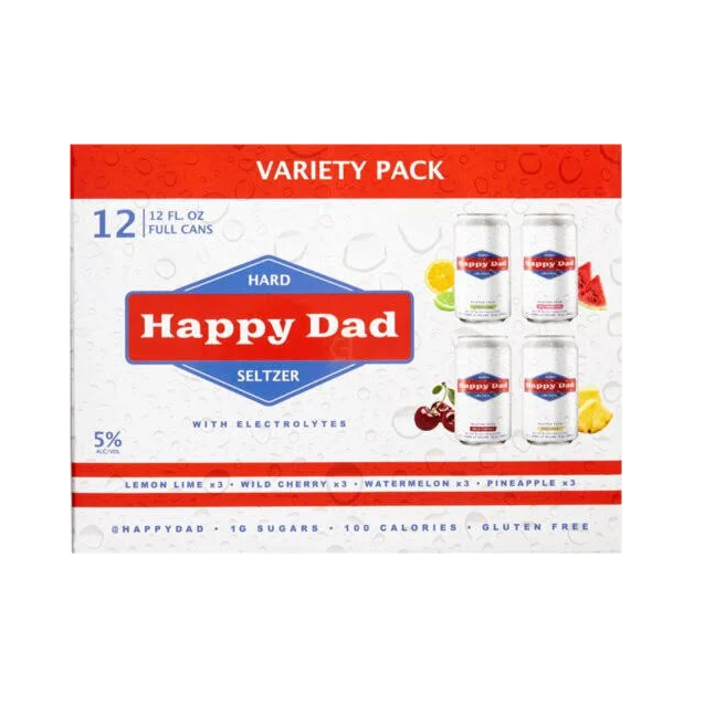 Happy Dad Hard Seltzer Variety 12 Pack