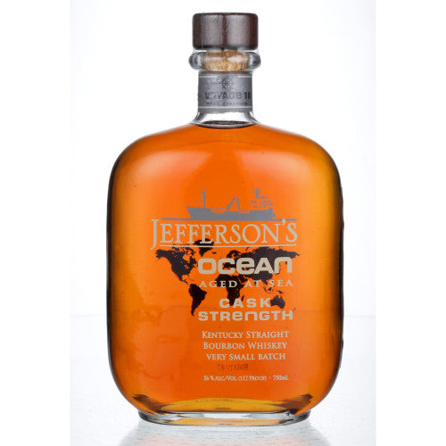 Jeffersons Ocean Cask Strength Bourbon Whiskey 750mL - Crown Wine and Spirits