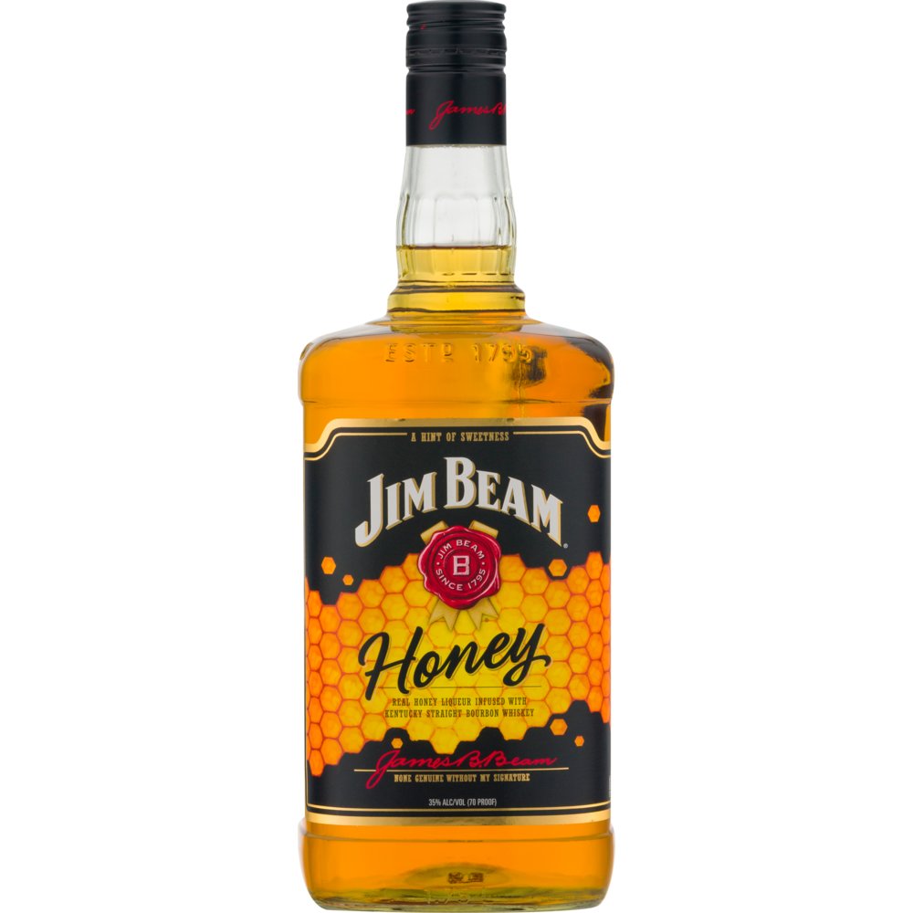 Jim Beam Honey Bourbon Whiskey 1.75L - Crown Wine and Spirits