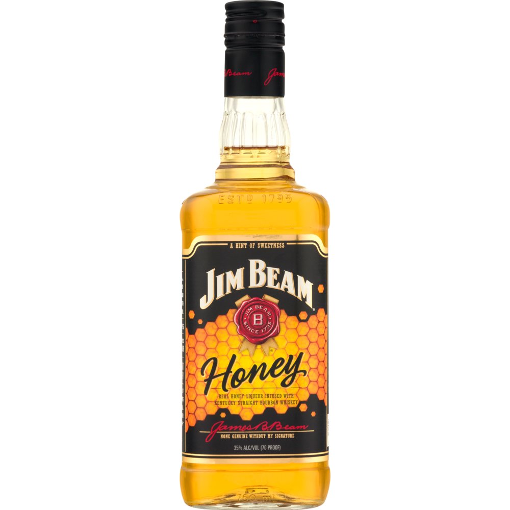 Jim Beam Honey Bourbon Whiskey 750mL - Crown Wine and Spirits
