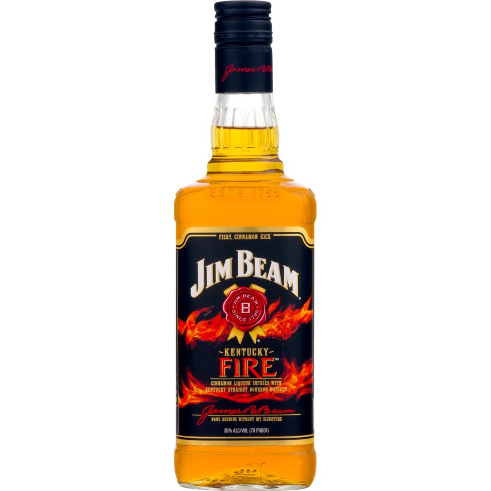 Jim Beam Kentucky Fire Bourbon Whiskey 750mL - Crown Wine and Spirits