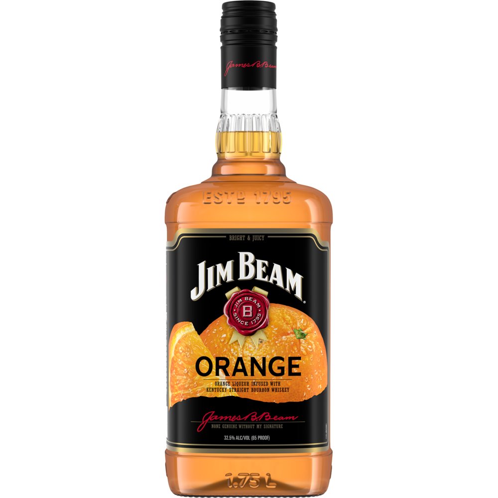Jim Beam Orange Bourbon Whiskey 1.75L - Crown Wine and Spirits