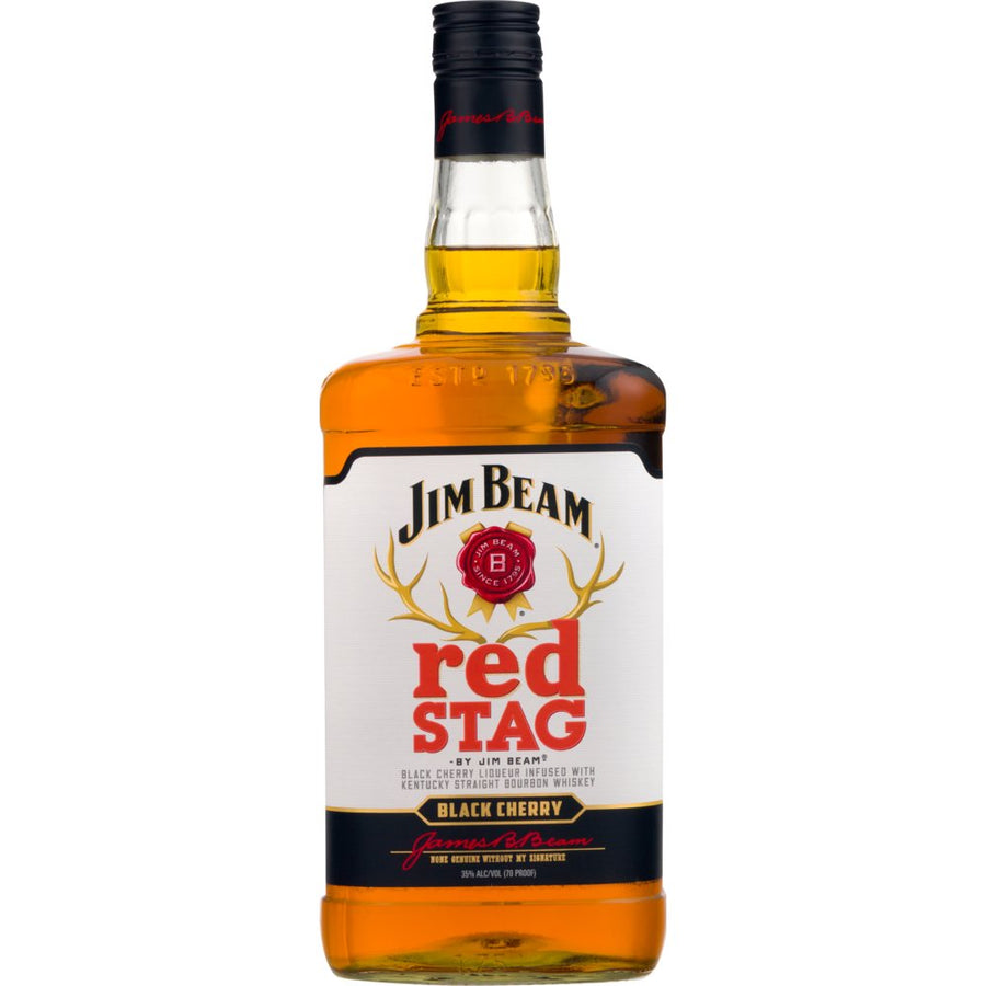Jim Beam Red Stag Black Cherry Bourbon Whiskey 1.75L - Crown Wine and Spirits