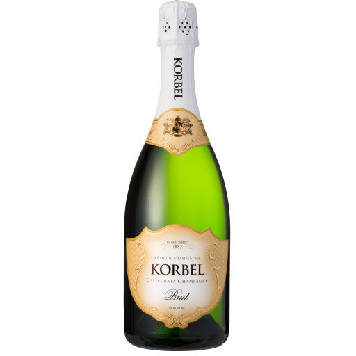Korbel Brut California Champagne Sparkling Wine 750mL - Crown Wine and Spirits