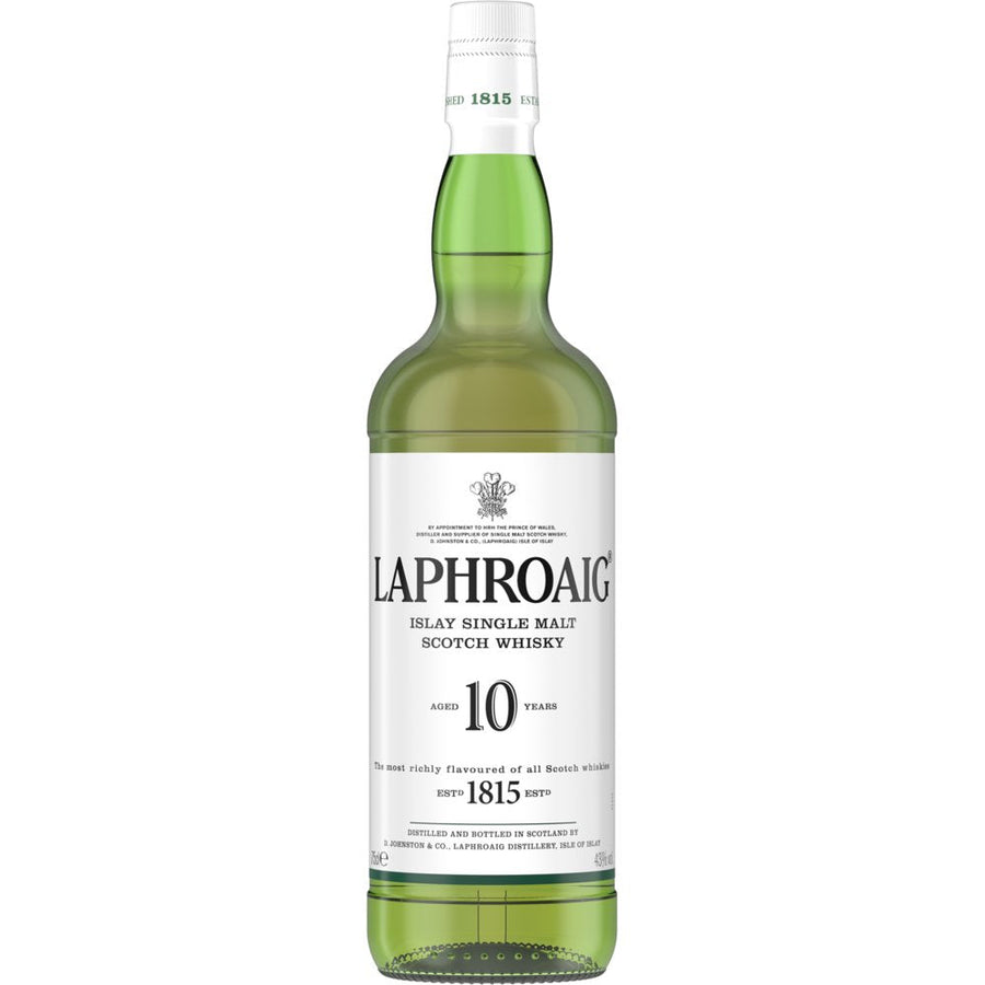 Laphroaig 10 Year Old Islay Scotch Whisky 750mL - Crown Wine and Spirits