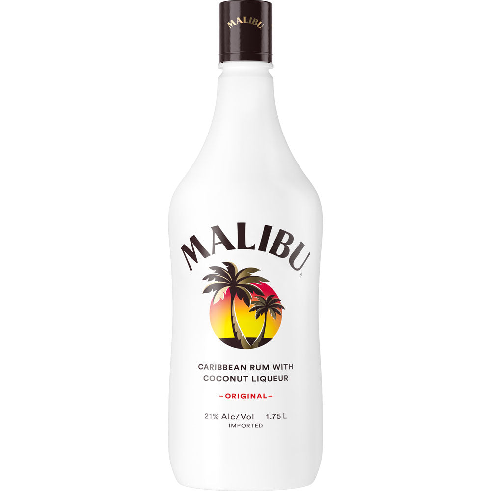 Malibu Caribbean Rum with Coconut Liqueur 42 Proof 1.75L - Crown Wine and Spirits