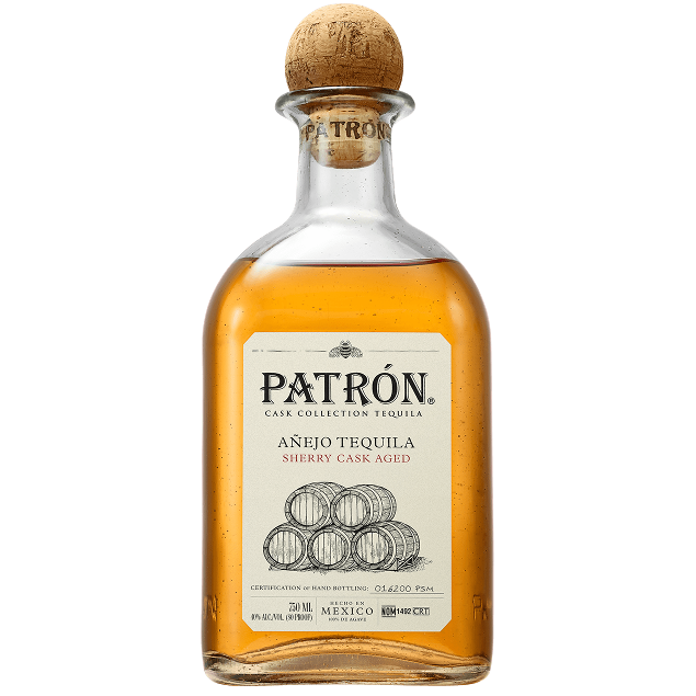 Patron Sherry Cask Aged Anejo Tequila 750mL - Crown Wine and Spirits
