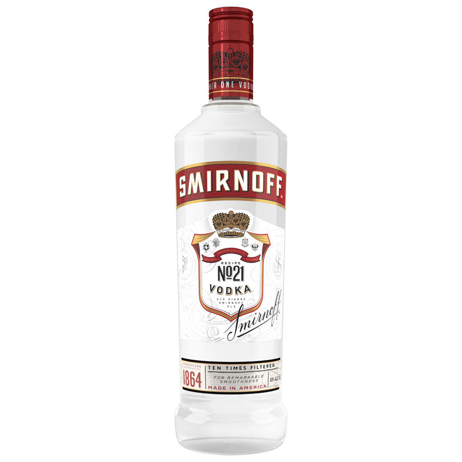 Smirnoff No. 21 Red Label 80 Proof Vodka 750mL - Crown Wine and Spirits