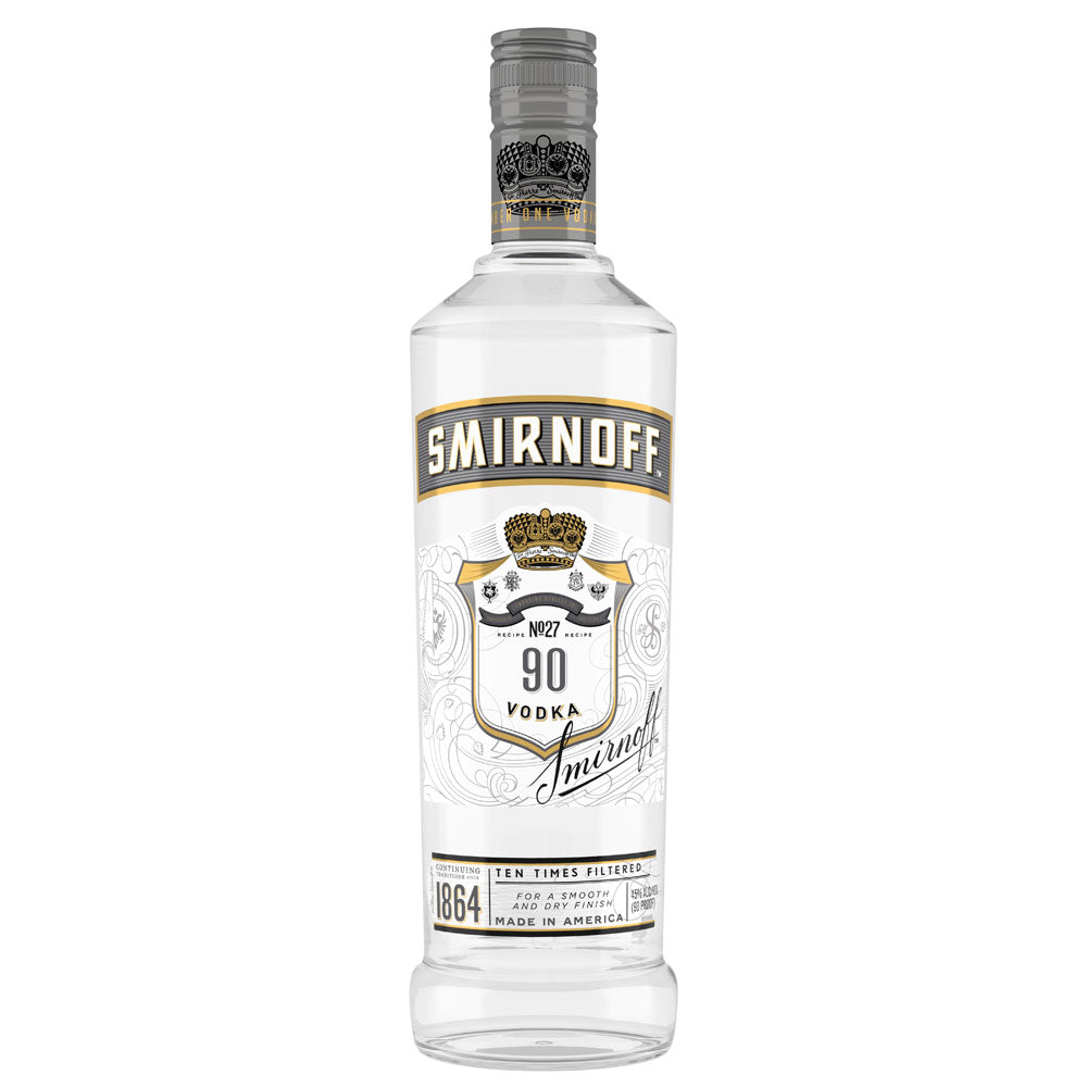 Smirnoff No. 27 Silver Label 90 Proof Vodka 750mL - Crown Wine and Spirits