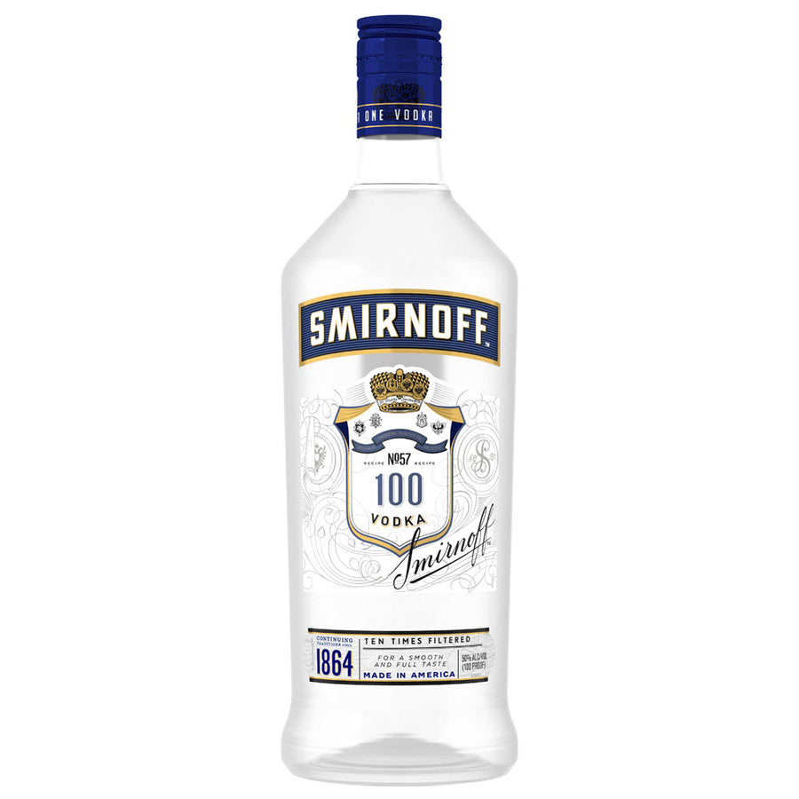 Smirnoff No.57 Blue Label 100 Proof Vodka 1.75L - Crown Wine and Spirits