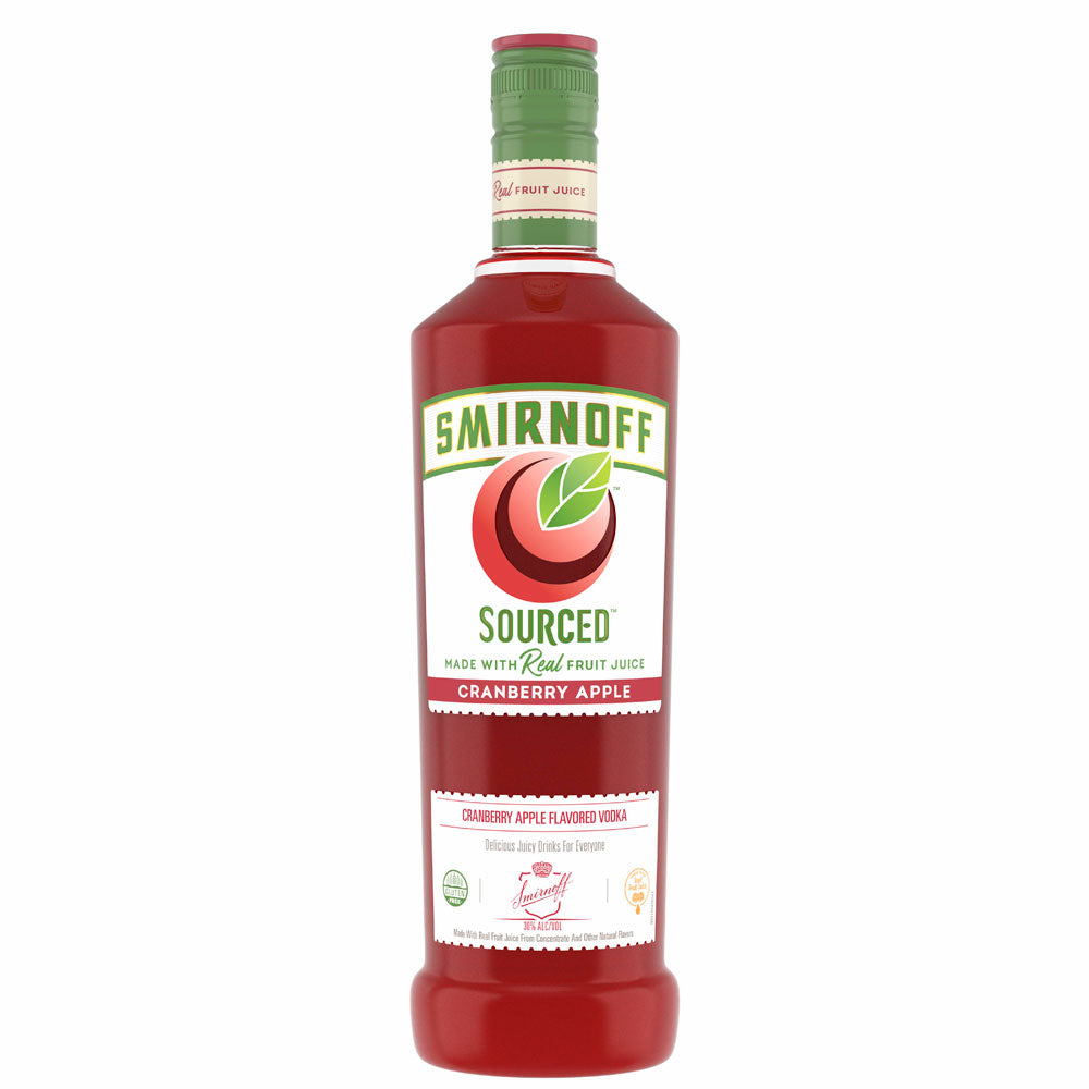 Smirnoff Sourced Cranberry Apple Vodka 750mL - Crown Wine and Spirits