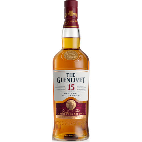 Glenlivet 15 Year Old Single Malt Scotch Whisky 750mL - Crown Wine and Spirits