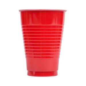 20 Red Plastic Cups 12oz