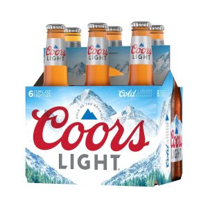 COORS Light 6 Pack 12 oz Bottle