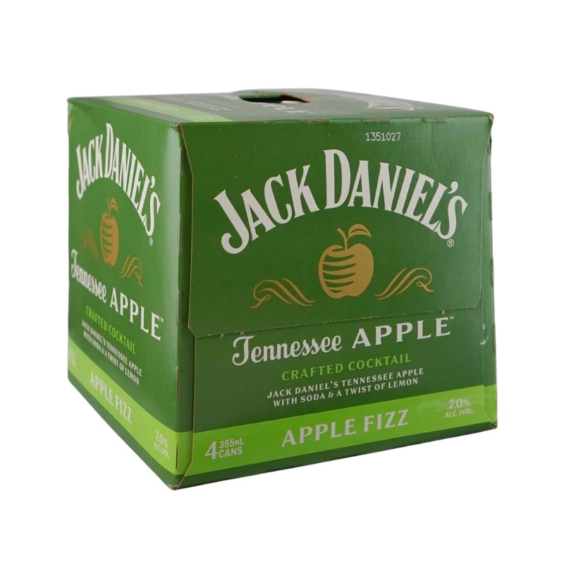 JACK DANIELS Whiskey Apple Fizz Pack Cans Crown Wine and Spirits