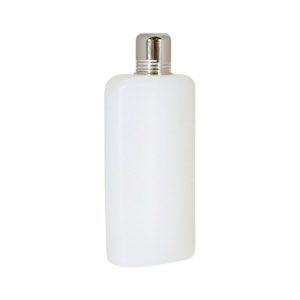 PLASTIC Travel Flask With Chrome Lid 16 oz Tf