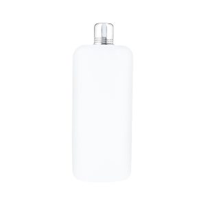 PLASTIC Travel Flask With Chrome Lid 26Oz Tf