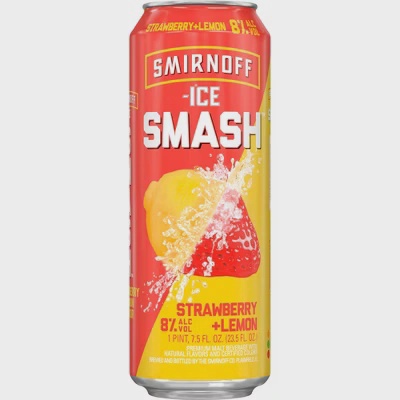SMIRNOFF Ice Smash Strawberry Lemon 23.5 oz Can