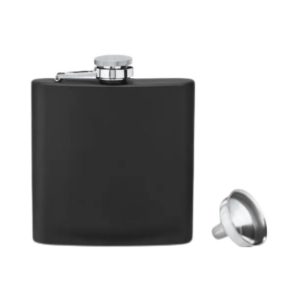 TRUE Matte Black Flask 6Oz