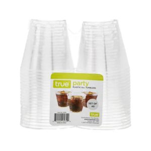 TRUE Plastic Tumblers 5 oz 40 Pack